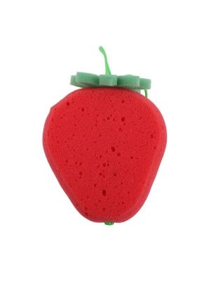 Мочалка-спонж для тела в виде фруктов "Клубника" (108017511)