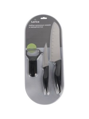 Набор кухонных ножей + овощерезка "Force", 3 шт (PK202)