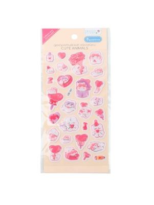 Наклейки декоративные "Cute animals", 24*9,5 см (PI0088)