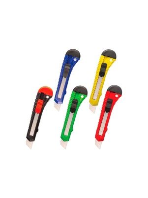 Нож канцелярский "STAFF" Basic, 18мм, фиксатор