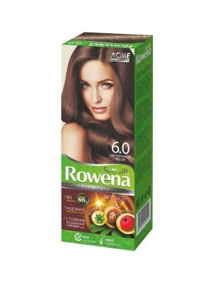 Стойкая крем-краска для волос Rowena soft silk тон 6.0 (7.0) натуральный русый
