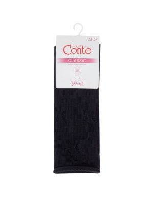 Носки жен. хлопковые CE CLASSIC (ажурные, без резинки) 24С-99СП, р.23-25, 628 черный