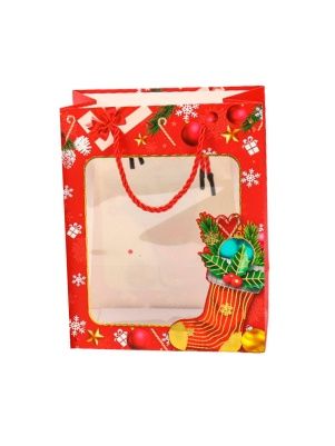 Пакет подарочный с окошком  "Это тебе", 18*23*10 см (XMASGB100)