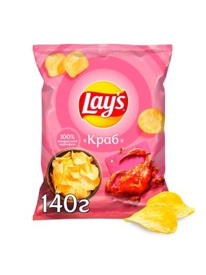 Чипсы Лейз Краб 140г