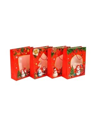 Пакет подарочный с окошком "Для тебя", 32*26*10 см (XMASGB230)