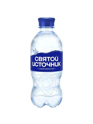 Вода питьевая газированная «Святой Источник», 0.33 л ПЭТ
