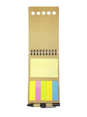 Блокнот для записей с ручкой + стикеры, 15*8,5 см 