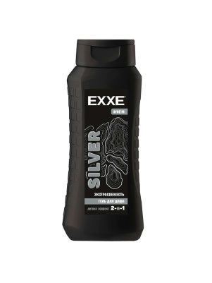 EXXE MEN Мужской гель для душа 2в1 "Экстрасвежесть" SILVER, 400 мл