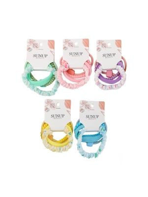 Набор резинок для волос "Colorful", 4 шт, 5,5 см