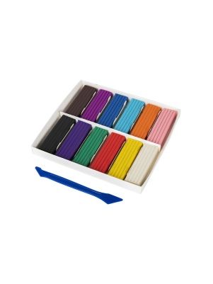 Пластилин классический "BRAUBERG KIDS" 12цв, 240гр, со стеком