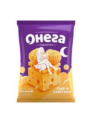 Сырные подушечки "Онега" снеки со вкусом сметана с сыром , 70г