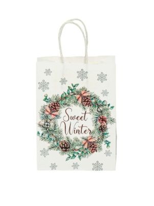 Пакет подарочный "Сосновый лес", 21*15*8 см (XMASGB974)