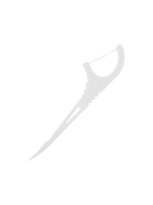 Зубочистка пластиковая с зубной нитью (100 штук)