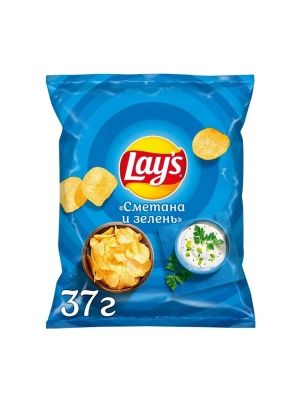 Лейз 37г Сметана Зелень