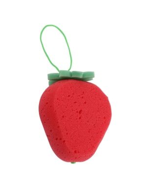 Мочалка-спонж для тела в виде фруктов "Клубника" (108017511)