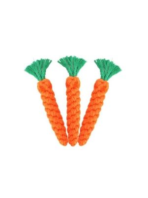 Игрушка для животных "Верёвка-морковка", 23 см