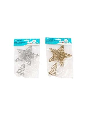 Верхушка на елку, металл, 14*18 см