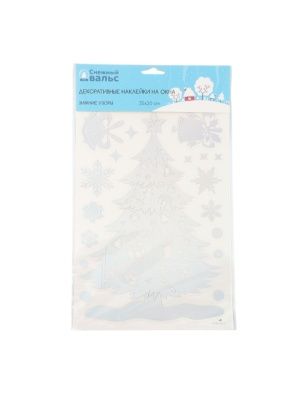 Наклейки декоративные на окна "Зимние узоры", 35*20 см (NYX0111)