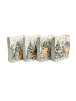 Пакет подарочный  "White shade", 26*32*10 см (XMASGB1381)