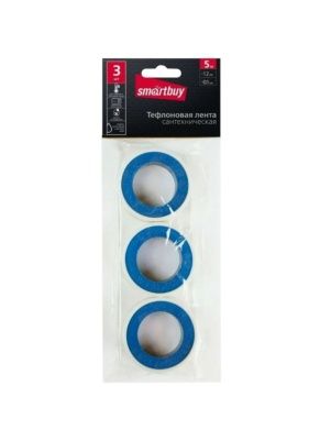 Лента Smartbuy сантехническая набор 3 шт, 5 м, 12 мм, 0.1