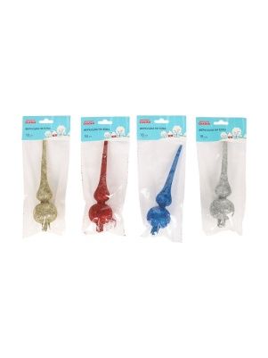 Верхушка на елку, 18 см, микс цвета