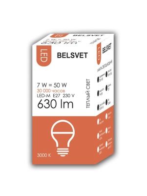 LED-M G45 7W 3000K E27